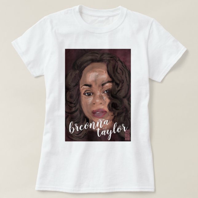 Camiseta breonna taylor DIGA SEU NOME (Frente do Design)