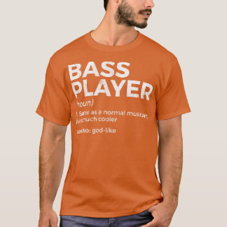 Camiseta Bresa De Definição Do Jogador De Bass Para Músicos