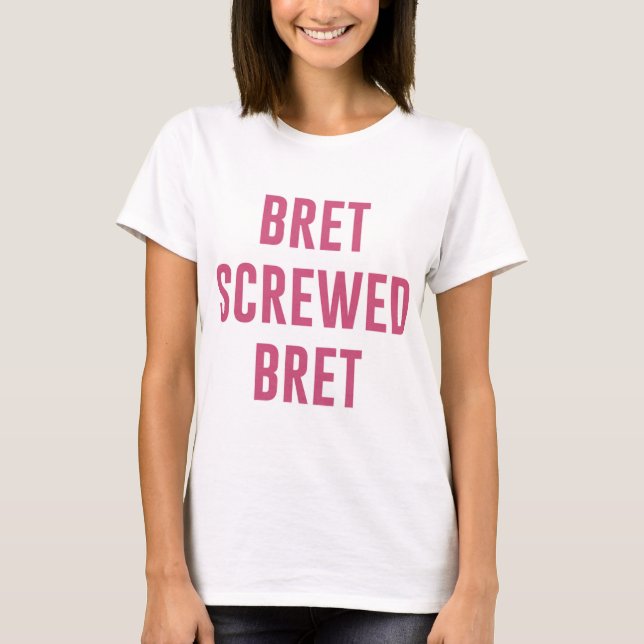Camiseta Bret Hart T-ShirtBret (Frente)