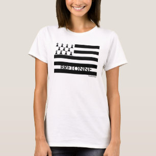 Camiseta Bretão da bandeira de Brittany