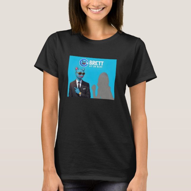 Camiseta Brett Crypto e Brett Meme Moin para Brett Meme (Frente)