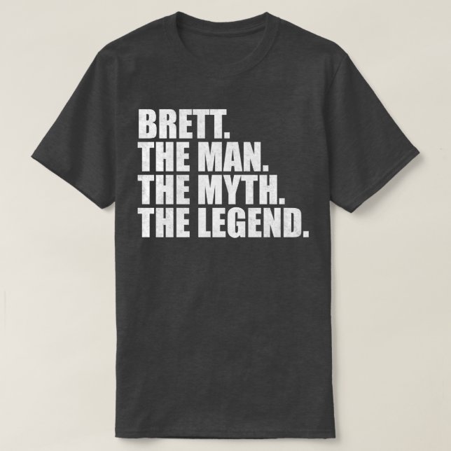 Camiseta Brett Name Brett nome próprio Brett (Frente do Design)