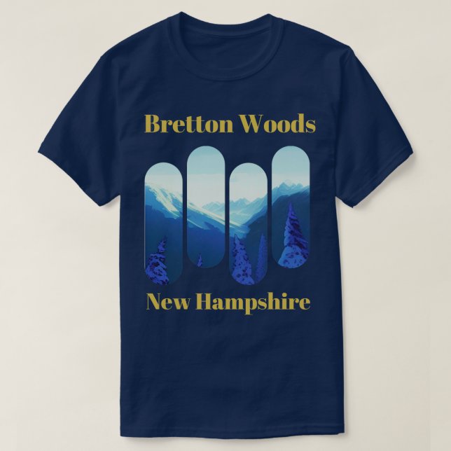 Camiseta Bretton Woods ski New Hampshire 2 (Frente do Design)