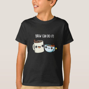 Camiseta Breu Pode Fazer Isso Engraçado Café Tea Pun Dark B