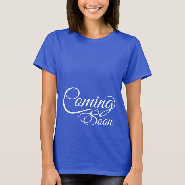 Camiseta Brevemente, Camisa-T de Maternidade (Frente)