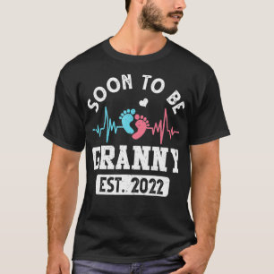 Camiseta Brevemente Ser Avó EST 2022 Anúncio De Gravidez