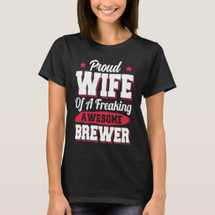 Camiseta Brew Brewery Brewmaster Brewer Wife