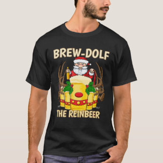 Camiseta Brew-Dolf A Reinber Beer Beer Christmas Dri