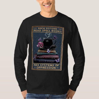 Camiseta Brew Potions Read Spell Books Hex Systems Of Oppre