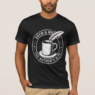 Camiseta Brew & Write - A Rita do Autor