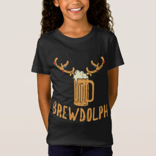 Camiseta Brewdolph Reindeer Rudolph Beer Beer Drinkin