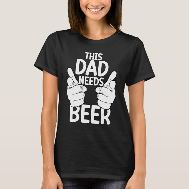 Camiseta Brewer Beer  Beer Drinker Alcohol Dad Fathers Day (Frente)