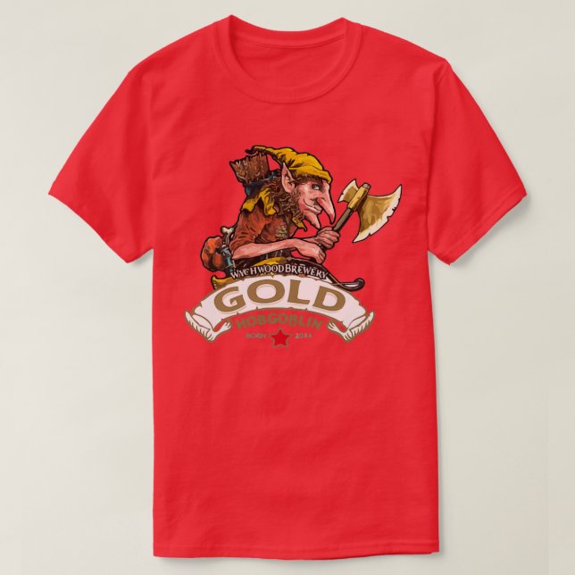 Camiseta Brewery Hobgoblin Dourado (Frente do Design)