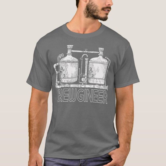 Camiseta Brewgineer Funny Artesanato IPA (Frente)