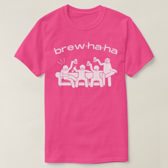 Camiseta Brewhaha brouhaha texto engraçado design (Frente do Design)