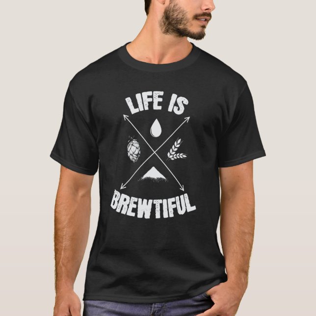 Camiseta Brewing Beer Life is Beautiful (Frente)