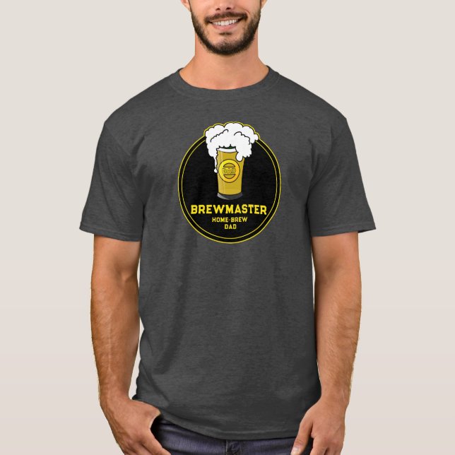 Camiseta Brewmaster Beer home-brew Pai T-shirt (Frente)