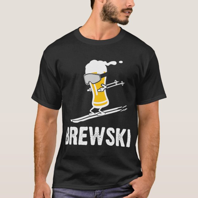 Camiseta Brewski Skiing Beerr (Frente)