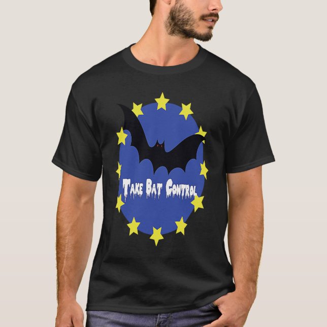 Camiseta Brexit Halloween  Take Bat Control (Frente)