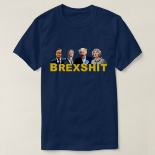 Camiseta BREXSHIT, engraçada mensagem de referendo anti-Bre