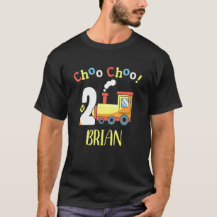 Camiseta Brian Choo Choo Dois segundos aniversários de trem