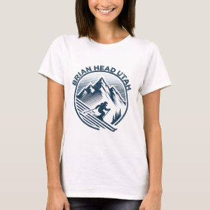 Camiseta Brian Head Utah Ski Resort Winter ski