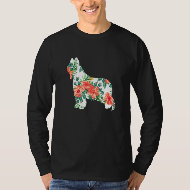 Camiseta Briard Aloha Hawaiian Dog (Frente)