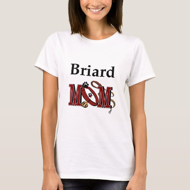Camiseta Briard Dog MOM (Frente)