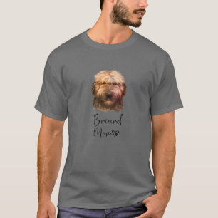 Camiseta Briard Mãe Cute Cachorro Cachorro Cachorro Cachorr