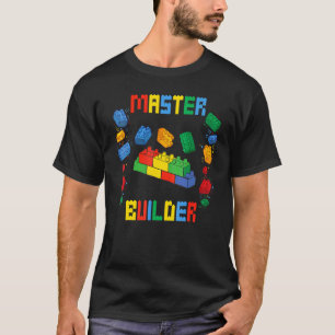 Camiseta Brick Builder Blocks Construindo Brinquedos Master