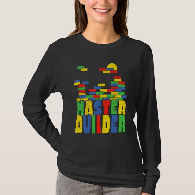Camiseta Brick Builder  Blocks Master Builder (Frente)
