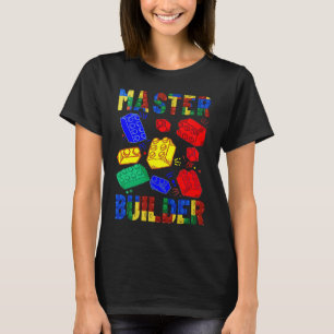 Camiseta Brick Builder bloqueia Master Builder Meninos Rapa