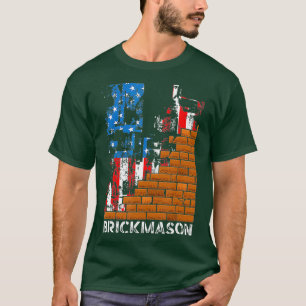 Camiseta Brick Mason Bricklayer Masonry Union Worker