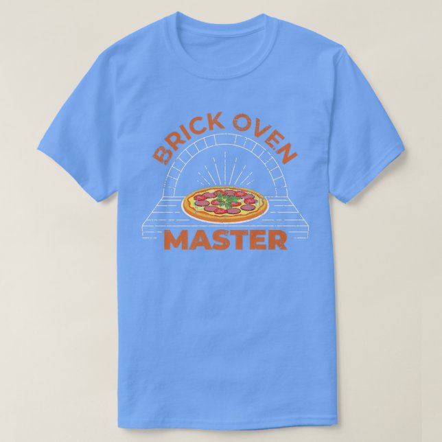 Camiseta Brick Oven Master Italiana Pizza Baker Chef Comida (Frente do Design)