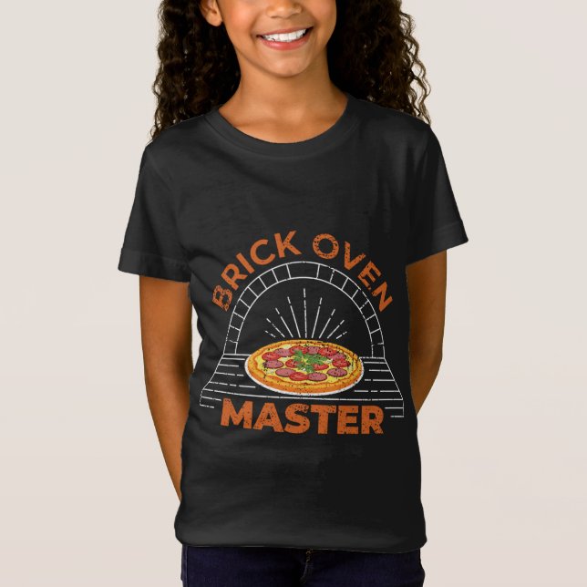 Camiseta Brick Oven Master Italiana Pizza Baker Chef Comida (Frente)