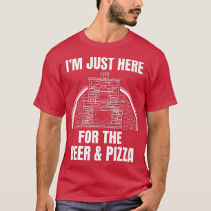 Camiseta Brick Pizza, já estou aqui para a Cerveja e Pi