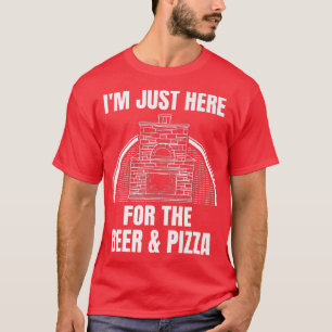 Camiseta Brick Pizza, já estou aqui para a Cerveja e Pi
