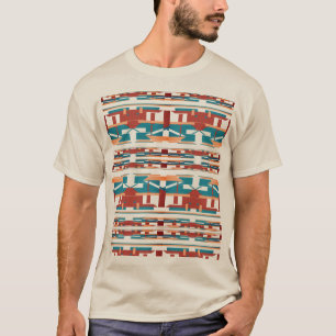 Camiseta Brick Red Coral Turquoise Sudoeste, Design
