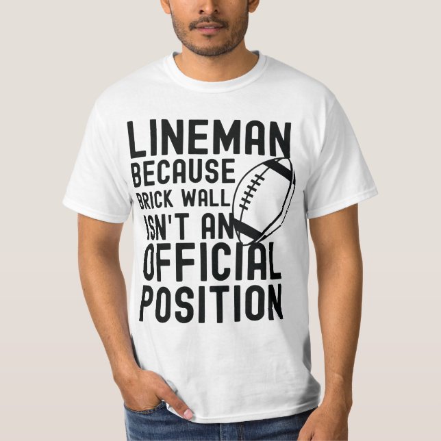 Camiseta Brick Wall não é uma posição oficial para os homen (Frente)