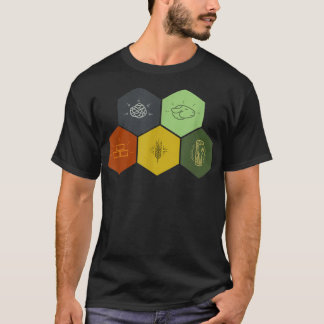 Camiseta Brick, Wood, Rock, Wheat, & Sheep Board Game Ge