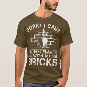 Camiseta Bricks Mason Gift Bricklayer