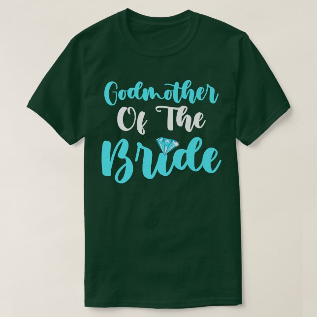 Camiseta Bridal Party Wedding for Bride Godmother  (Frente do Design)