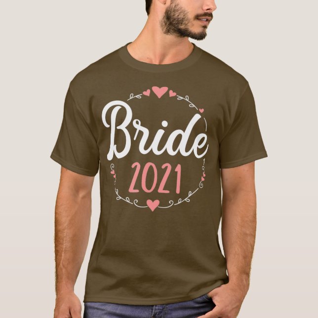 Camiseta Bride 2021 bachelorette party (Frente)