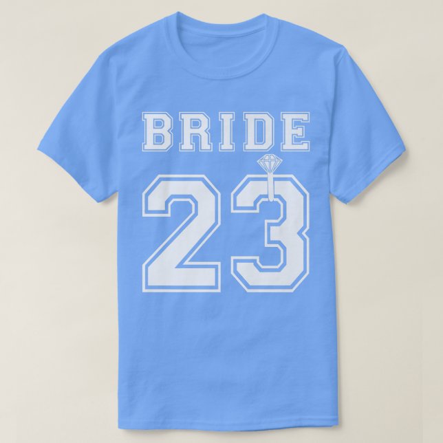 Camiseta Bride 2023 Engagement Bridal Shower Proposal Match (Frente do Design)