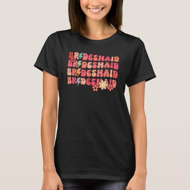 Camiseta Bride Bridesmaid Matching Bachelorette Party Brida (Frente)