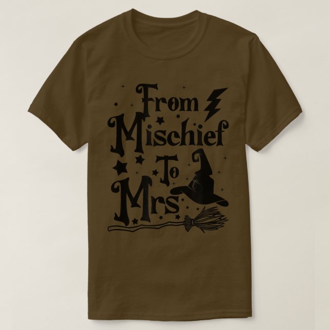 Camiseta Bride Bridesmaids Bridal Party Witch From Mischief (Frente do Design)