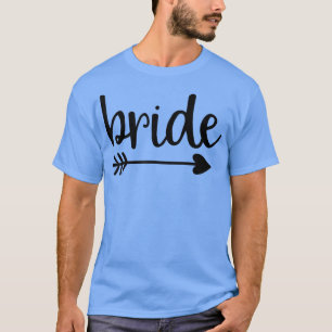 Camiseta Bride Cute Arrow Funny Wedding Party And Bachelore