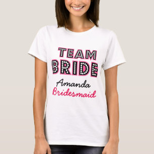 CAMISETA BRIDE DE EQUIPE PERSONALIZADA, TRIPULAÇÃO DE BRINQ