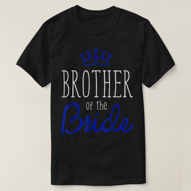 Camiseta Bride Groom s Brother of The Bride Wedding Squad G (Frente do Design)