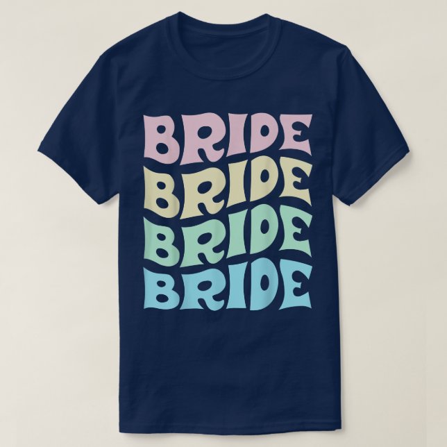 Camiseta Bride I Do Crew Retro Bachelorette Party Bride Bri (Frente do Design)
